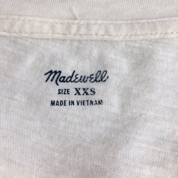 NWOT Madewell Rainbow Heart Embroidered Whisper Cotton Crewneck Tee - Picture 7 of 11